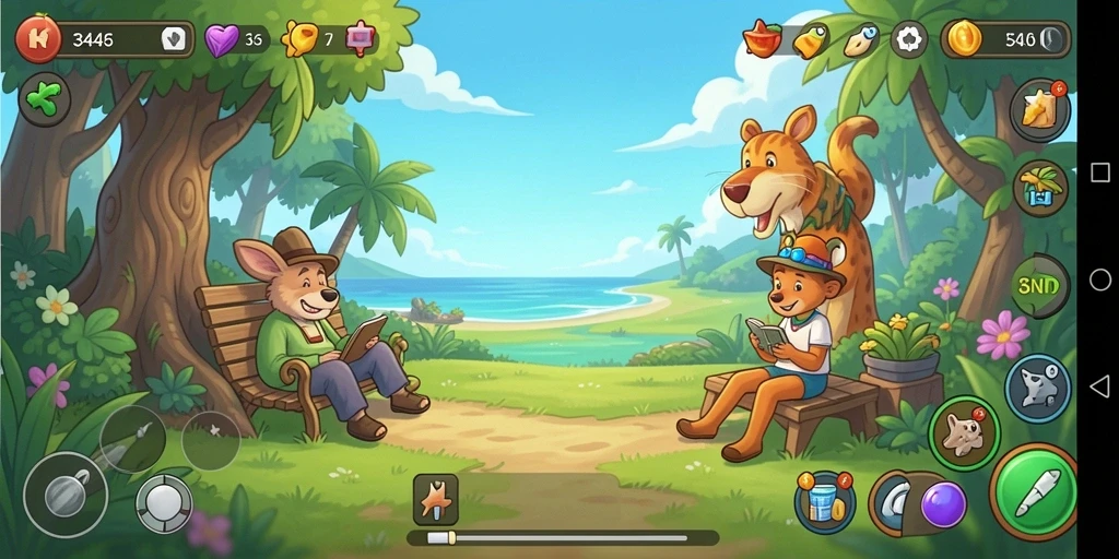 Tampilan gameplay interaktif dan menarik dari 3446 yang memikat.