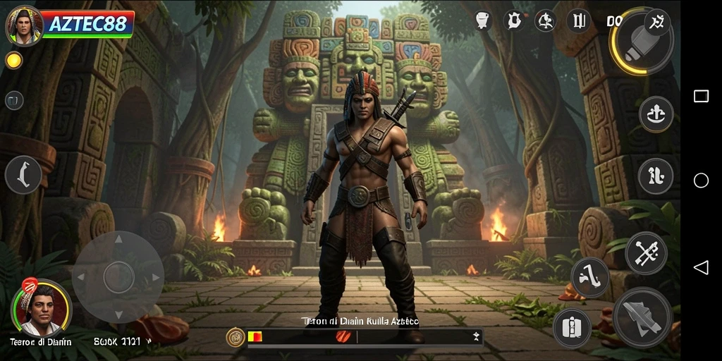 Gameplay AZTEC88 dengan atmosfer Horror yang mencekam.