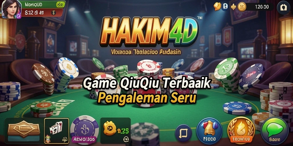 Tampilan menarik dari gameplay QiuQiu HAKIM4D.