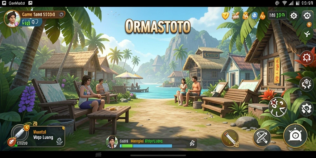 Screenshot gameplay ORMASTOTO yang menunjukkan keseruan bermain.