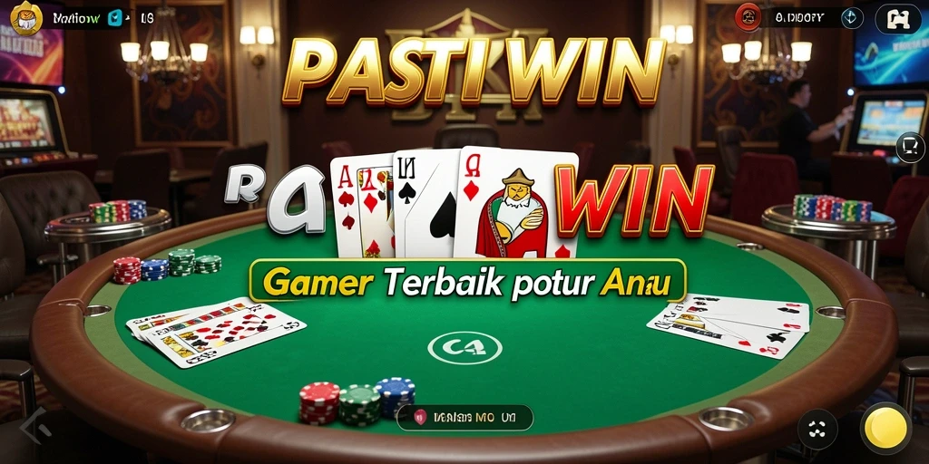 Tampilan gameplay Poker seru di PASTIWIN